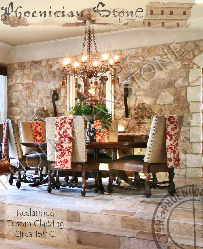 Tuscan Stone&copy; Reclaimed Wall Cladding (600 years old)