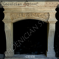Hand Carved Stone Mantle CH 830
