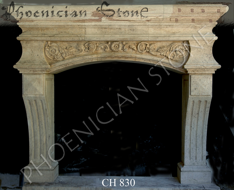 Hand Carved Stone Mantle CH 890