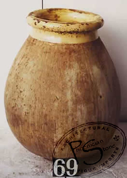 Antique Terra Cotta Glazed Jar Circa 17th Century