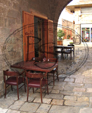 Biblical Stone in a Medieval Alleyway